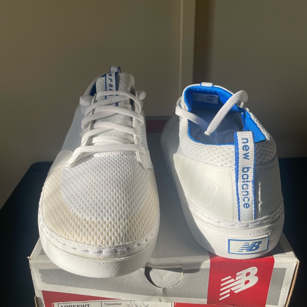 Brand new New Balance White and Blue Sneakers